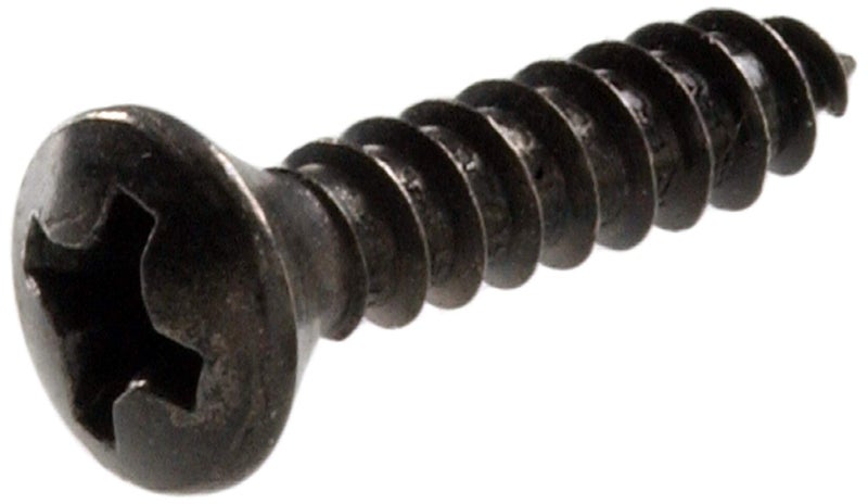 Hillman 2855 6 x 5/8-Inch Oval Head Black Chromate Decorative Sheet Metal Screw, 40-Pack - Image 1